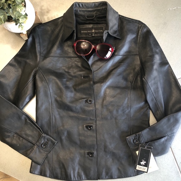 Beverly Hills Polo Club Jackets & Blazers - Beverly Hills Polo Club Leather Shirt / Jacket S